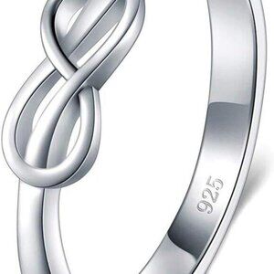 Sterling Silver Infinity Ring - 925 Sterling Silver - Knot Ring - Classic Gift f